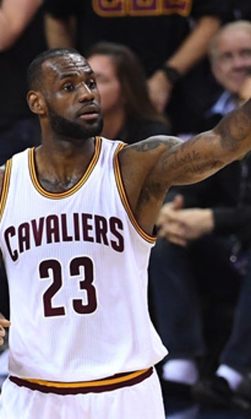 The Latest: Cavs lead Warriors 59-43 at halftime of Game 6